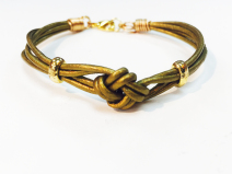 Leather Crown Knot Bracelet