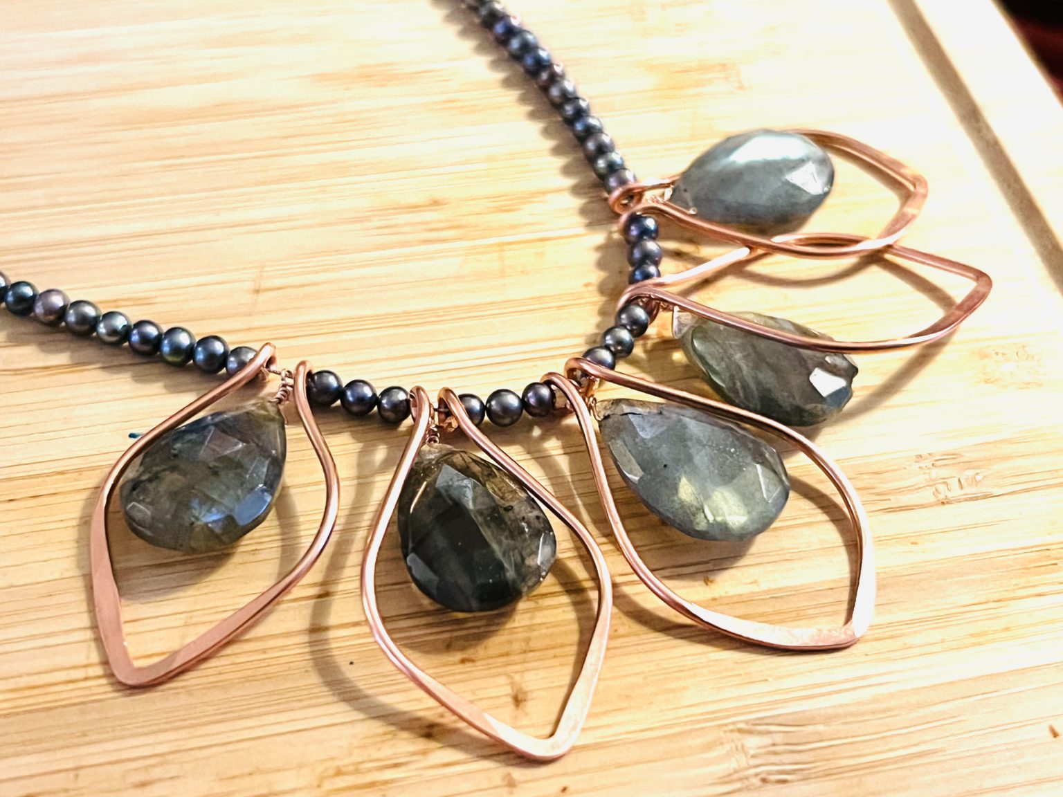 Beading Dreams Hammered Leaf Necklace 6pm